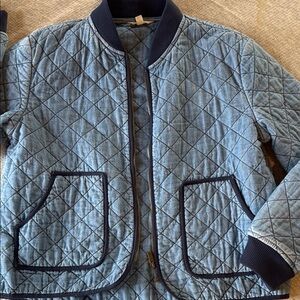johnnie-O Blue Quilted Bomber Jacket